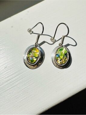 Vtg Mexico Taxco Silver Earring